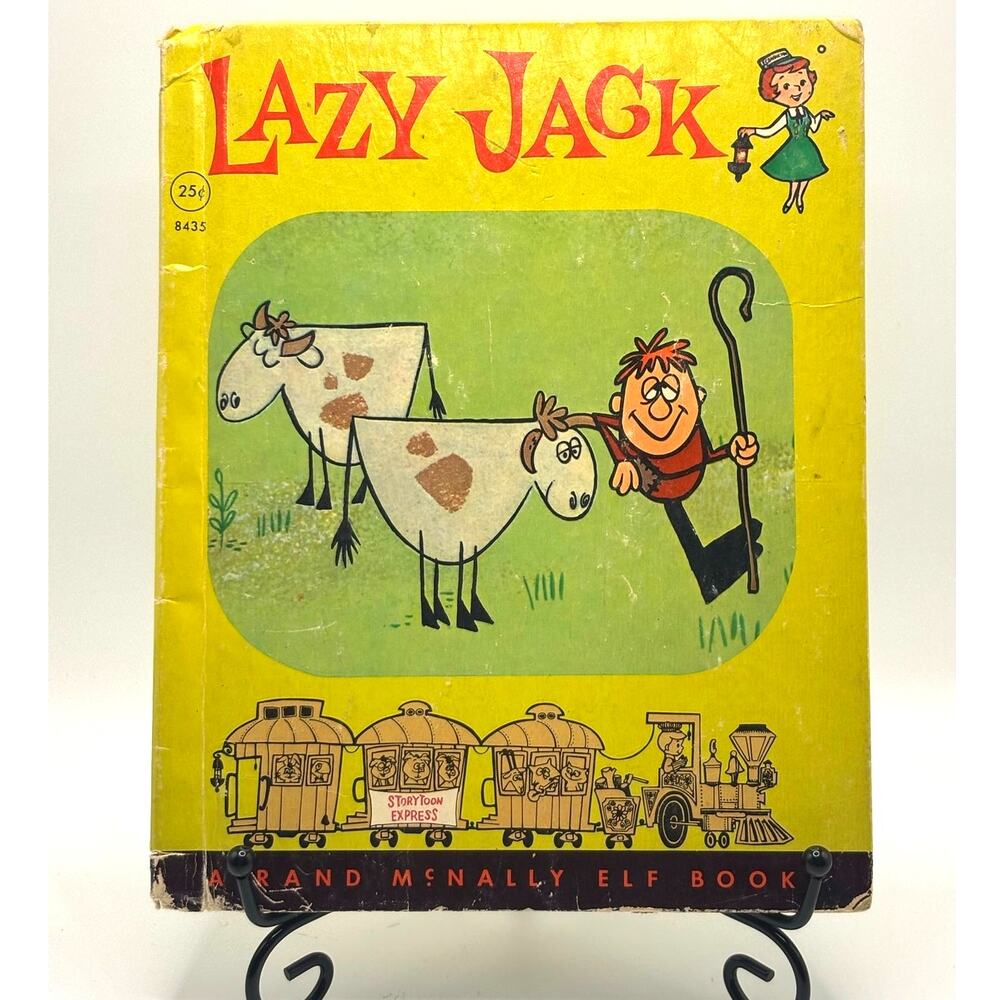 Vintage 1962 Lazy Jack , Storytoon Express Edition, Rand McNally Elf Book, HC